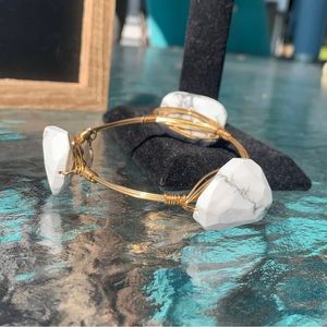 Stunning Gold Bracelet with White Stones - Brand New, Excellent Quality